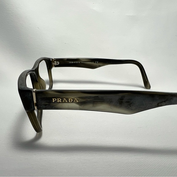Prada Rectangle Olive Green Eyeglasses - Frames only - Picture 4 of 9